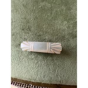 1930s Vintage Lucite Garment Clamp – Carved Deco Lingerie Accessory – 1.5” Clip